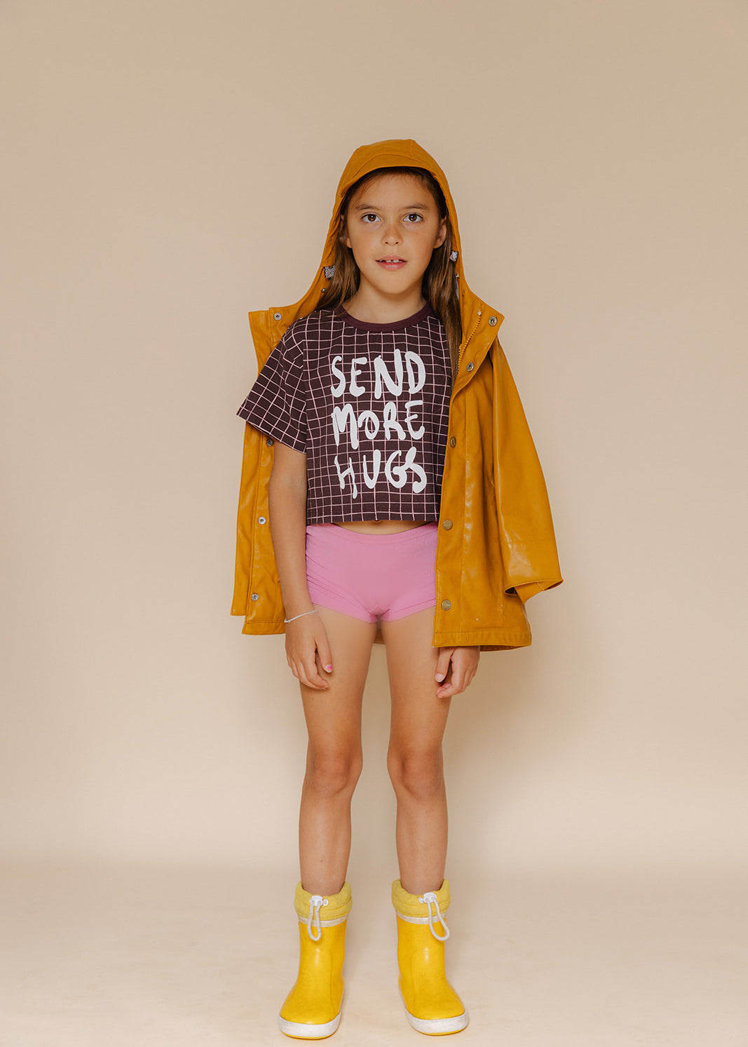 Send More Hugs Cropped Tee